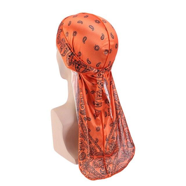 Orange durag bandana