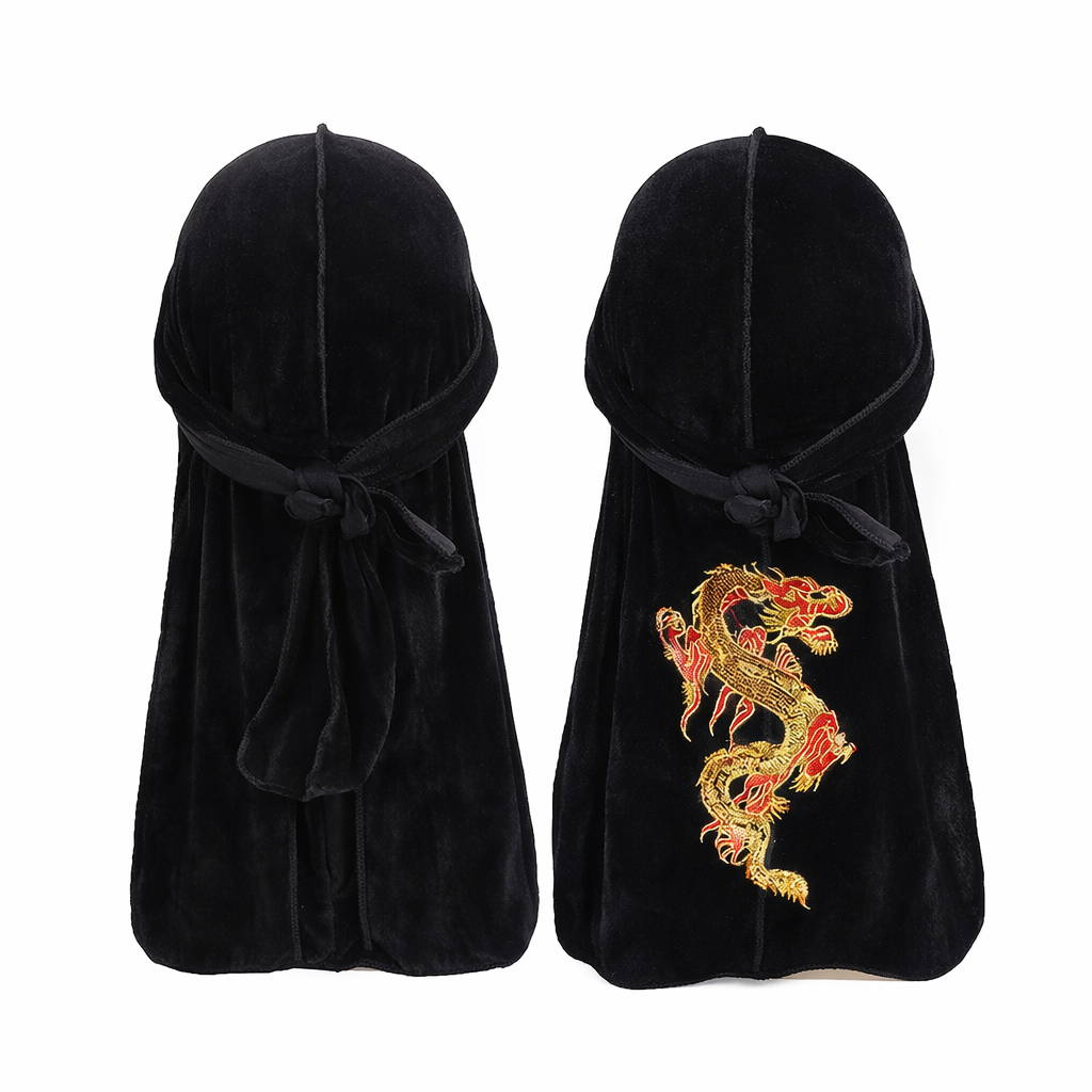 Duo-pakke Sort & Sort Dragon | Durag-Shop