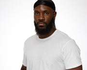 WLLHYF Silky Durag - Cuffia Da Uomo In Seta A 360 Onde, Ultra Morbida, In Raso Di Alta Qualità, Coda Extra Lunga, Colore: Nero, Nero, Taglia Unica - Foto 10