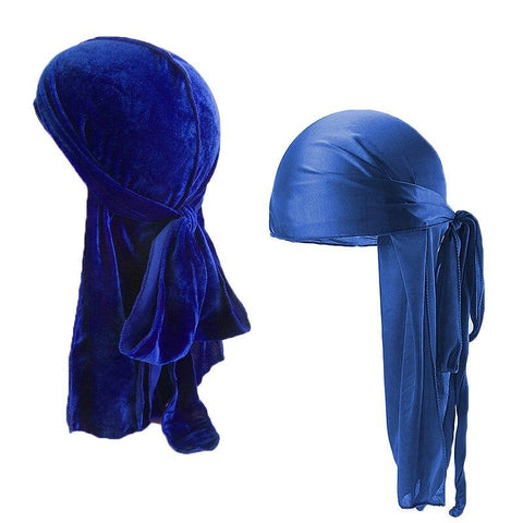 Lot of Blue Durag in velvet and classic - Duragshop