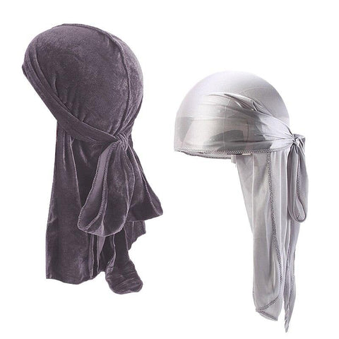 Lot of Gray Durag in velvet and classic - Duragshop