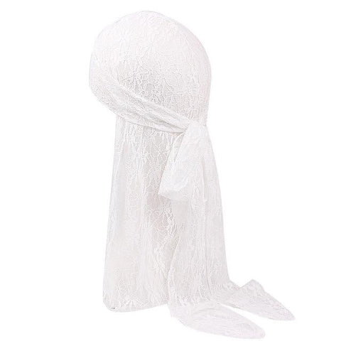 Durag in pizzo bianco - Durag-Shop