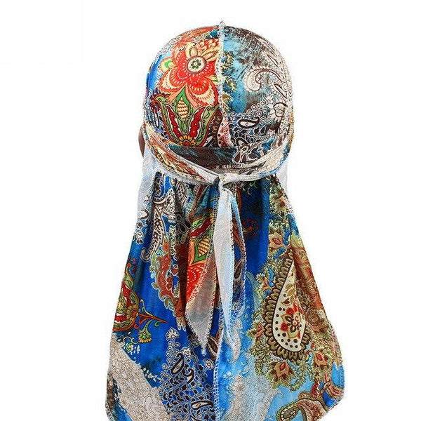 durag femme fleur dorée