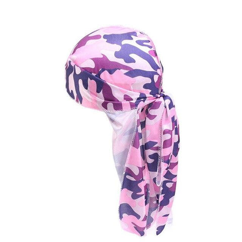 Durag pink and blue camouflage - durag -shop