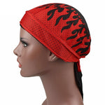 Red Durag Maille Flames - Durag -Shop